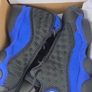 Jordan Blue and Black Sneakers with Cushioned Midsole